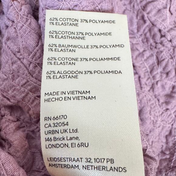 Free People NWT Women's Size Large Krystal Tee Top Lavender Fairy Whimsy Y2K - Picture 8 of 9